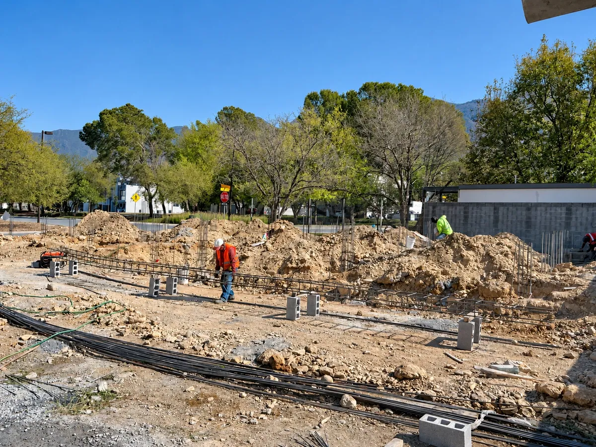 Armado de castillos y cimentación